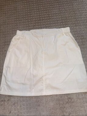 Willit Hiking Skort Women’s ivory white Lightweight Outdoor Travel size large